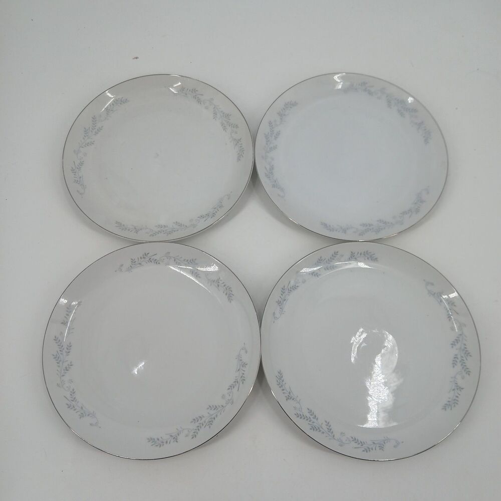 Vintage Royalton China Co Japan EG 3301 Translucent Porcelain Dinner Plates 4pk